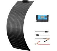 Kit de panneaux solaires, 50W - 100W de puissance, silicium monocristallin, design flexible, Panneau Solaire, Contrôleur de Charge Solaire, Câbles, Variante : 12V 50W Solarkit B
