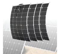Kit de panneaux solaires de 2000 W, équipé d'un régulateur de charge solaire et d'un onduleur de 40 A, panneaux solaires en silicium monocristallin, adapté au camping
