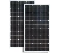 Kit de panneaux solaires dokio 18V(97x56.5x2.5cm ), 200W, étanche, rigide, avec contrôleur pour recharge domestique, batterie de 12V G