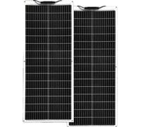 Kit de panneaux solaires flexibles, 24% d'efficacité, design léger ,Panneau solaire 200W