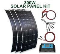 Kit de panneaux solaires flexibles portables - Léger, durable et polyvalent pour les solutions électriques en déplacement ETFE 100W kit