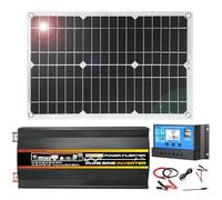 Kit de panneaux solaires hors réseau 3000 W 12 V avec onduleur à onde sinusoïdale pure et panneau mono 18 W for camping-car extérieur