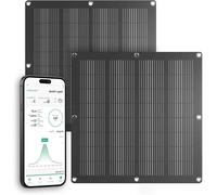 Kit de panneaux solaires - Panneau flexible - Production d'énergie - Surveillance via application - 2 panneaux de 110W - Noir