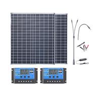 Kit de panneaux solaires portables 500W-1000W for camping-car à domicile | Chargeur de batterie 12 V avec contrôleur MPPT 100 A(2PC with 2KL)