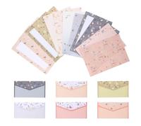 Kit de Papier à Lettres et Enveloppes A5, 36 Feuilles | 18 Enveloppes, Papier Décoratif en Papier, Motifs Créatifs et Charmants, pour Écrire des Lettres