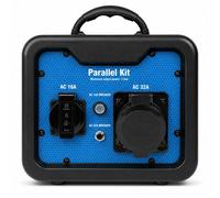 Kit de parallélisation EBERTH pour groupes électrogènes à onduleur, permettant le fonctionnement en parallèle de 2 générateurs, puissance système jusqu'à 6650 W, avec une prise 230V de 32A et une pris