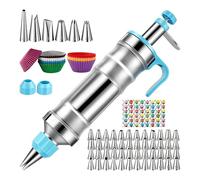 Kit de pâtisserie pour cupcakes | Outil distributeur de crème | Distributeur de glaçage pour maison, restaurant, appartement, fête, anniversaire, vacances, chocolat, dessert, , gâteau