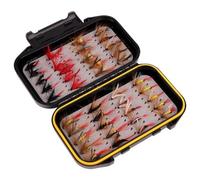 Kit De Pêche À La Mouche, 40/72/100/120 Pièces, Assortiment De Mouches, Truite, Bar, Avec Boîte