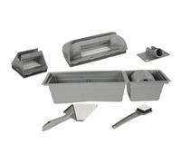 Kit de peintre, 9 pièces, gris