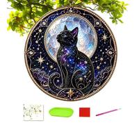 Kit De Peinture De Perles 30 Cm Attrape-Mignon Chat Céleste pour Halloween