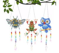 Kit de peinture diamant - Carillon grenouille et hibou
