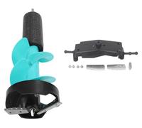 Kit de perceuse électrique pour glace de 6 pouces, perceuse résistante aux chocs avec lames tranchantes et dispositif de positionnement pour les situations d'urgence lors de la pêche