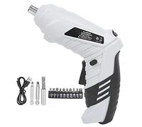 Kit de perceuse-visseuse électrique sans fil, lumière LED rechargeable au lithium-ion, tournevis à angle droit pour projets de bricolage à domicile, assemblage de meubles, coque