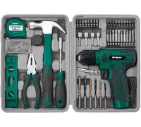 Kit de perceuse-visseuse sans fil 8V pour perçage, vissage et travaux de bricolage, couleur vert