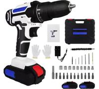 Kit de perceuses électriques 21V Tavien - Tournevis électrique - 2 Vitesses Variables - 25+1 Couple - Batterie Li-Ion & Chargeur Rapide