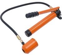 Kit de perforation hydraulique - Pompe manuelle - Kit de 6 matrices - Force de compression 80 kN - Course 25 mm - Diamètre de trou 22,5-61,5 mm - Matériau acier 45# - Orange