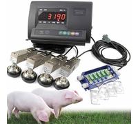 Kit de pesée pour bétail de haute précision,plate-forme de cellule de charge électronique pour animaux avec indicateur de pesage de charge,kit de balance au sol pour bovins,ovins,porcs,2000kg