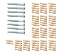 Kit de pièces de rechange pour étagère IKEA EXPEDIT 5 x 5 (185 x 185 cm) avec vis et chevilles en bois