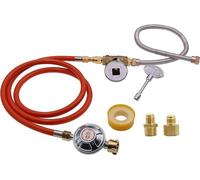 Kit de pièces de rechange pour foyers à gaz, comprenant une vanne de régulation de pression de gaz, un robinet de régulation de débit et un tuyau, destiné aux systèmes de chauffage extérieurs