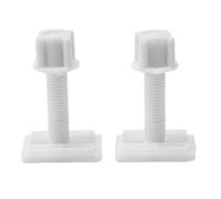 Kit de pièces de rechange pour siège de toilette avec plaques coulissantes, boulons, vis et rondelles conçus pour les cadres de siège de toilette typiques (A)