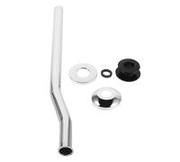 Kit de Pièces pour Urinoir avec Tube D’arrivée 30cm en Acier Inoxydable | Joint en Caoutchouc, Couvercle Décoratif Chromé, Raccord, Installation Simple pour Toilettes et Salle de Bain