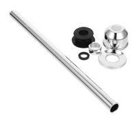 Kit de Pièces pour Urinoir, Tube Droit 300mm, Acier Inoxydable Argenté | Raccord Direct, Joint en Caoutchouc Inclus, Cache Décoratif Élégant, pour Installation sous Évier la Cuisine ou Salle de Bain
