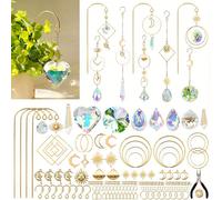 Kit de piège lumineux DIY pour adultes, 260 pièces de fournisseur de production de piège lumineux en cristal, kits de suncatcher convenant pour les plantes de jardin, l'art suspendu aux fenêtres et l'