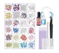 Kit de pierres précieuses pour dents, réparation temporaire des fissures, amélioration cosmétique, application facile, sûr, accessoire élégant pour fêtes, séances photo
