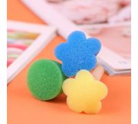 Kit De Pinceaux À Tampons En Éponge Pour Enfants, 5 Pièces, Dessin De Fleurs, Jouets De Peinture, Jouets Éducatifs