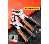 Kit de pinces à œillets 6mm / 10mm, outils portables, presse à main, perforateur de trous d'œillets en métal pour vêtements en toile de cuir, anneau de bâche de bricolage 100pcs 6mm Eyelets