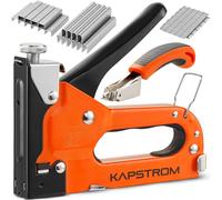 Kit de pistolet à clous premium 5-en-1 avec 1500 agrafes pour travaux de menuiserie