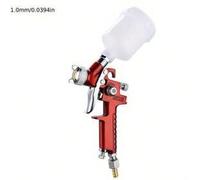 Kit de pistolet de pulvérisation de peinture HVLP pour détails avec 3 tailles de buse 0,5 mm, tasse de 125 cc - idéal pour le sous-couche automobile, le mobilier et la peinture murale 1 pièce bleu,1 p