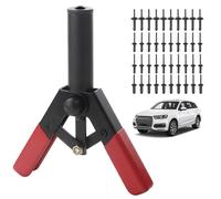 Kit de pistolet Rivet, kit de pistolet Rivet 41PCS avec plastique 4 tailles, outil retrait en acier en carbone avec adhérence confortable pour les panneaux porte fixation et les garniture