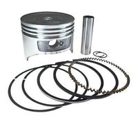 Kit de Piston Compatible avec jeu de segments de cylindre, Clip de broche Compatible avec tondeuses à arbre Vertical GXV120 118CC 4 cycles 4HP OHV HR194 HR214 HR215 60mm