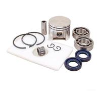 Kit de piston et de roulement pour moteur de tronçonneuse 180 compatible avec 180 018 avec 38 mm pour segments de piston et joints d'huile de filtre à air