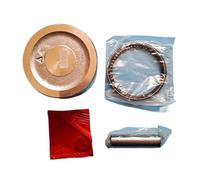 KIT de Piston GXV120 60MM adapté for Arbre Vertical 118CC 4T 4HP OHV HR194 214 215, Jeu d'anneaux de Cylindre de Tondeuse, Assemblage de Clips à Broches