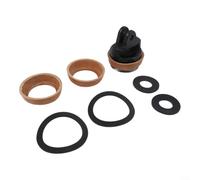 Kit de pistons en fonte pour pompe à manivelle | Kit complet avec piston, 2 manchons en cuir, 4 joints en caoutchouc, pour modèles de type 75, réparation rapide
