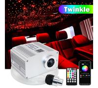 Kit de plafonniers étoile à fibre optique scintillante, lumière de toit de voiture RGBW, plafonnier ciel étoilé, contrôle de la musique par application Bluetooth, 10W Mixed 380 strands 3M