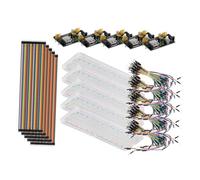 Kit de Plaque D'essai Module D'alimentation 830 Trous | 65 Fils de Connexion 20cm, 40 Broches Connecteurs, Compatible 3,3 V et 5 V pour École et Laboratoire