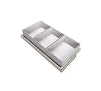 Emuca - Kit d'un Plateau avec 3 paniers de Rangement et glissières à Fermeture Douce pour armoires, réglable, Module 900mm, Gris Pierre