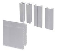 Kit de plinthes de cuisine avec accessoires Plasline Satiné Anodisé satiné G