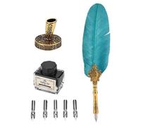 Kit de plumes rétro pour calligraphie, comprenant 5 pointes de rechange et un porte-plume