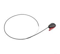 Kit de poignée de commande avec câble d'accélérateur pour tondeuse à gazon avec poignée de commande manuelle et construction en plastique durable de 145 cm, noir et rouge
