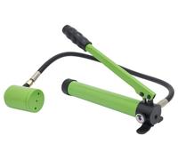 Kit de poinçonnage hydraulique de 80 kN – Pompe manuelle – 6 matrices – Pour tôles en acier inoxydable et en aluminium de 3,2 mm – Coffret d'outils – Vert