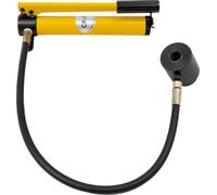 Kit de poinçonnage hydraulique - Poinçon d'éjection 8T - 6 matrices de 22 à 60 mm - Manuel - Outil de poinçonnage pour tôles industrielles - Livré avec une mallette - Jaune