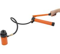 Kit de poinçonnage hydraulique - Pompe manuelle - 6 matrices - 80 kN - Course 25 mm - CE - Acier 45# - Couleur métal