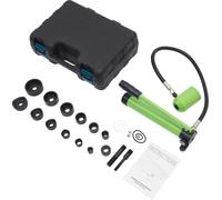 Kit de poinçonneuse hydraulique - Pompe manuelle - Force de poinçonnage de 80 kN - Course de 25 mm - 6 matrices - Vert