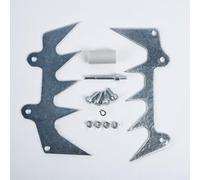 Kit de pointes de pare-chocs pour chiens d'abattage compatible avec Ms441 Ms661 064 Tronçonneuse Coque latérale Attrape-chaîne pour chien et matériel de montage pour couper le bois et abattage