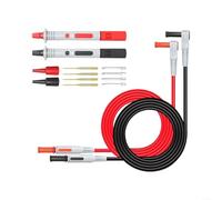 Kit de pointes de test multimètre plaqué or avec pointes interchangeables | Pointes dorées ultra-fines, design ergonomique, pour multimètres et diagnostic automatique, isolation en PVC