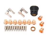 Kit de pointes de torche de découpe Plasma, 24 pièces, consommables pour IPT-60 PT-60 IPT-40, capuchon de bouclier d'électrode de coupe, anneau tourbillonnant